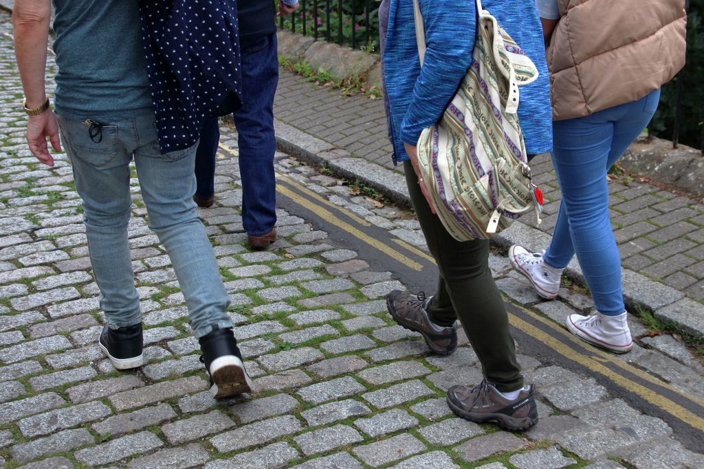 people walking