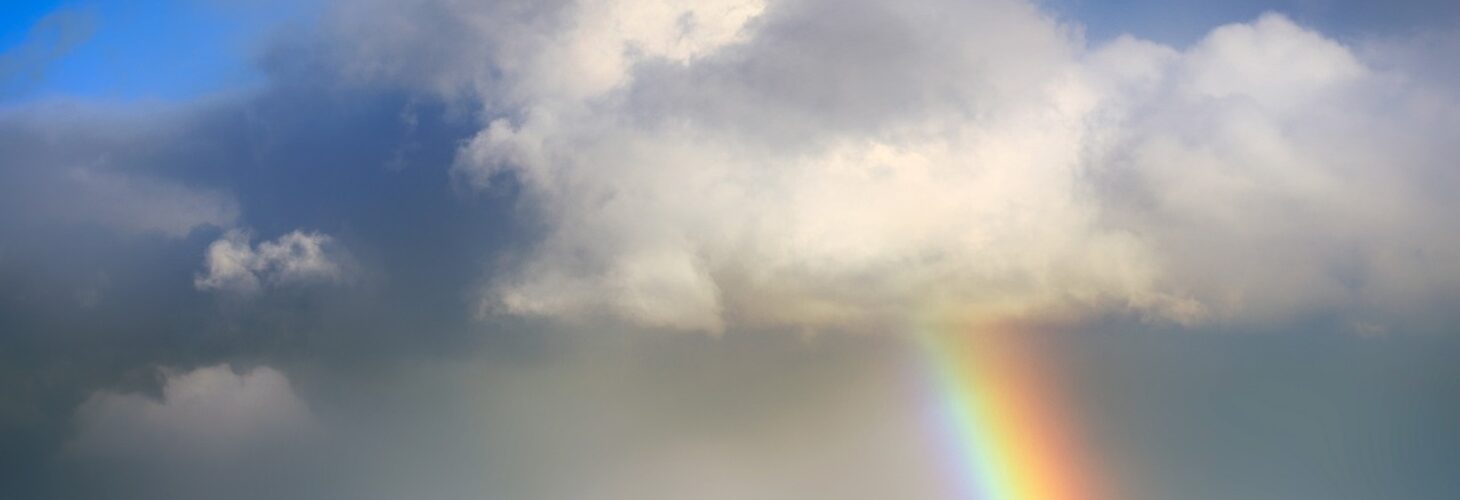 Rainbow amongst some clouds.